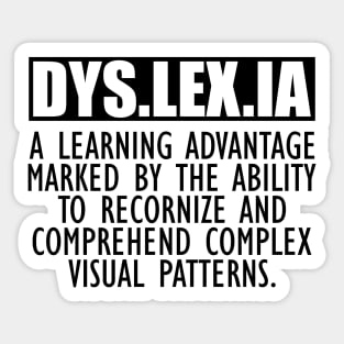 Dyslexia - DYS.LEX.IA Sticker